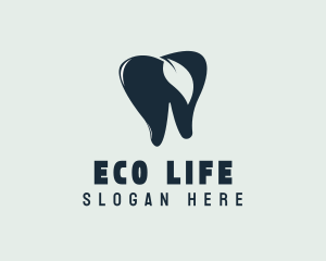 Blue Eco Tooth logo design