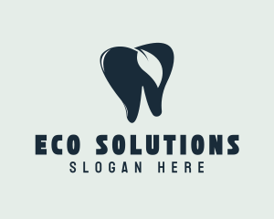 Blue Eco Tooth logo design