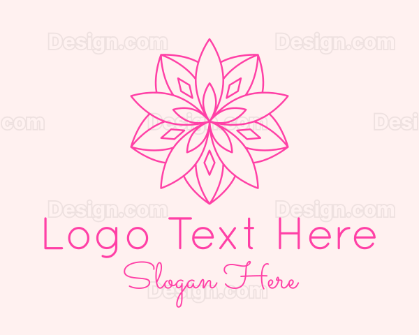 Minimalist Pink Sakura Logo