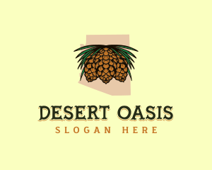 Organic Pinecone  Arizona logo design