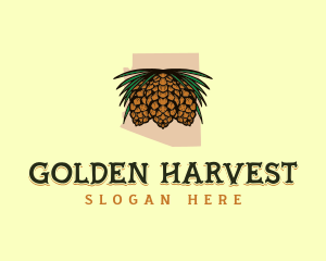 Organic Pinecone  Arizona logo design