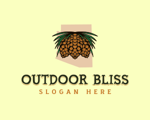 Organic Pinecone  Arizona logo design