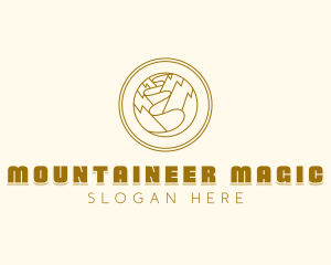 Mountain Trail Ravine Gorge logo design