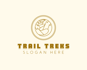 Mountain Trail Ravine Gorge logo design