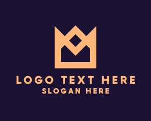 Regalia - Simple Crown Envelope logo design
