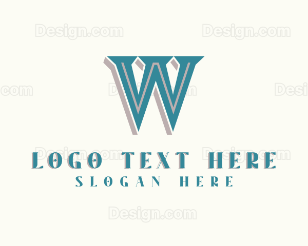 Interior Designer Studio Letter W Logo