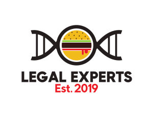 Burger DNA Gene logo