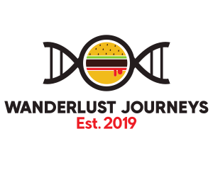 Burger DNA Gene logo