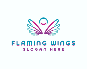 Angel Spiritual Wings logo design