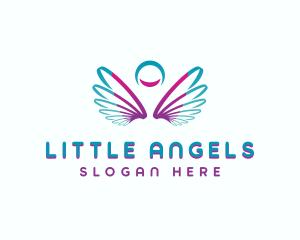 Angel Spiritual Wings logo design