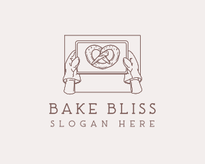 Pretzel Pastry Baking logo design