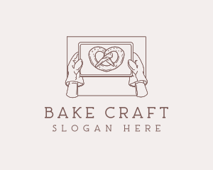 Pretzel Pastry Baking logo design