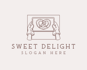 Pretzel Pastry Baking logo design