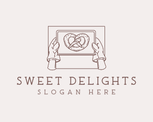 Pretzel Pastry Baking logo design