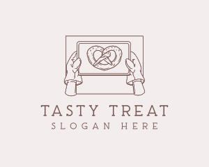 Pretzel Pastry Baking logo design