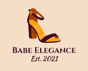 Elegant Heel Sandals logo design