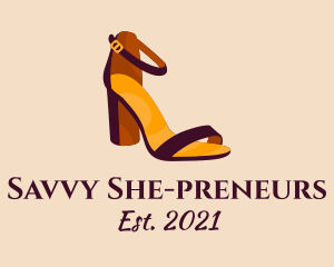 Elegant Heel Sandals logo design