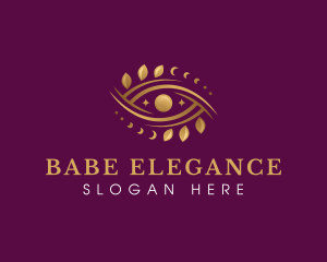 Moon Elegant Eye logo design