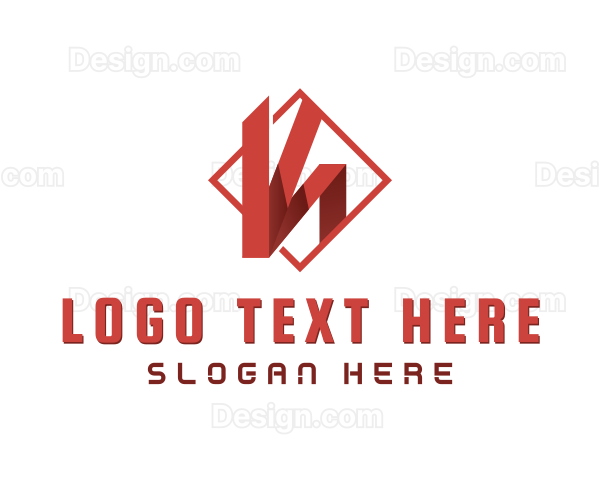 Generic Geometric Business Letter K Logo