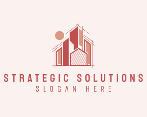 Real Estate Building Architecture  logo design