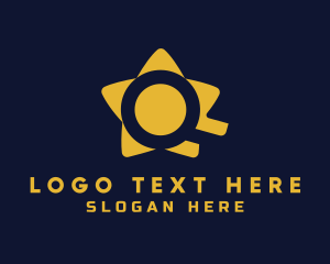 Star Magnifying Glass logo