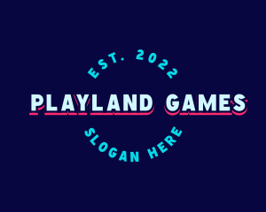 Retro Digital Game logo design