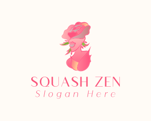 Woman Rose Beauty logo design