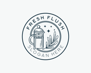 Coffee French Press logo design