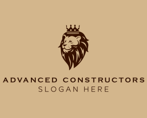 Regal Lion Crown logo design