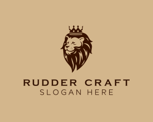 Regal Lion Crown logo design