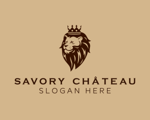 Regal Lion Crown logo design