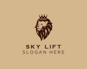 Regal Lion Crown logo design