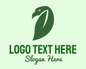 Green Bird Leaf  logo