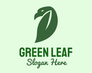 Green Bird Leaf  logo design