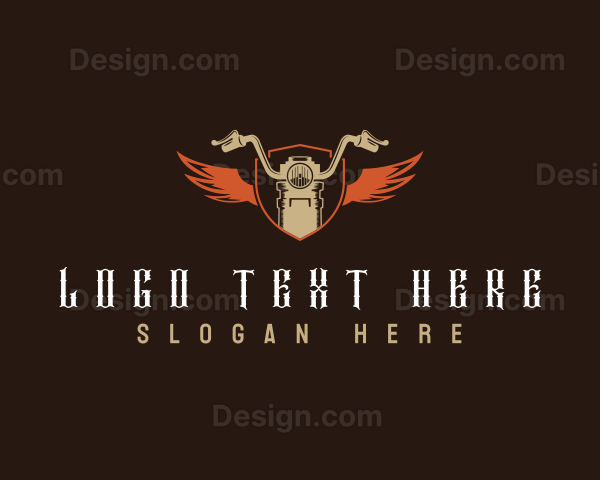 Motorcycle Biker Shield Logo