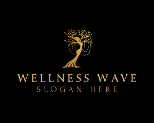 Wellness Tree Woman logo design