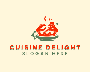 Crab Seafood Restaurant logo design