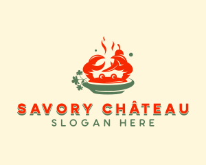 Crab Seafood Restaurant logo design