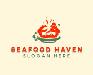 Crab Seafood Restaurant logo design