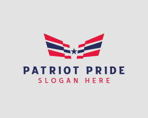Patriotic Star Wings logo