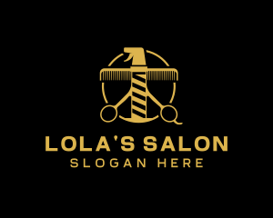 Hairstyle Barber Salon logo design