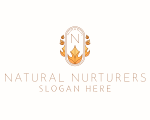 Natural Fall Season logo design