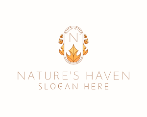 Natural Fall Season logo design