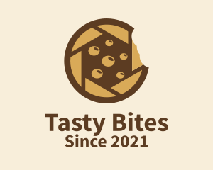 Brown Cookie Camera logo design