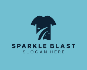 Sparkling Shirt Laundry  logo design