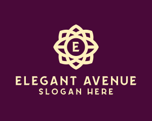 Elegant Flower Lettermark logo design