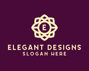 Elegant Flower Lettermark logo