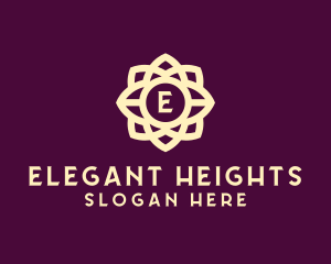 Elegant Flower Lettermark logo design