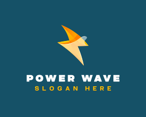 Lightning Bolt Power logo design