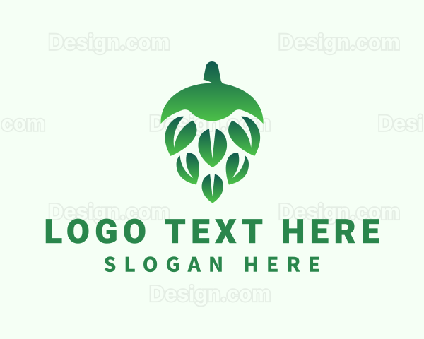 Green Beer Hops Logo